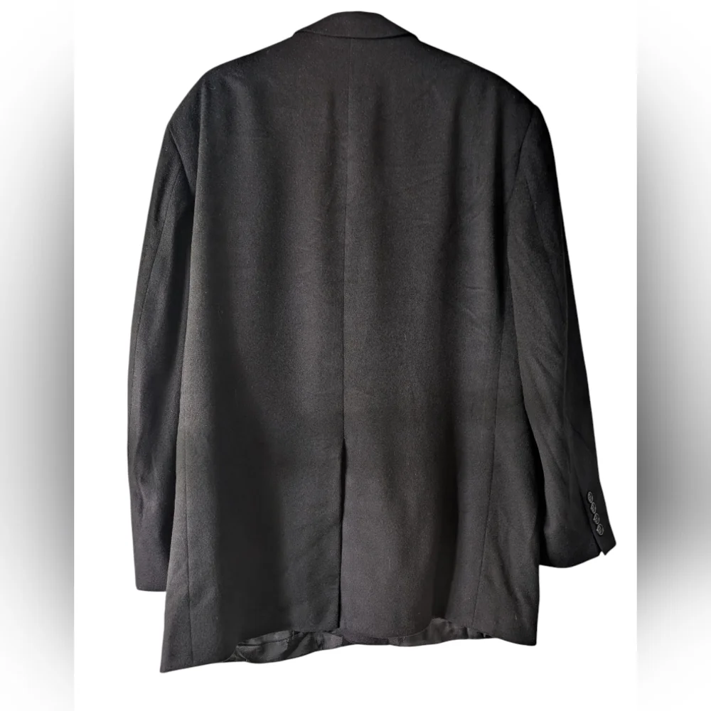 Brooks Brothers 346 Vintage 100% Cashmere Black Men's Blazer 46R